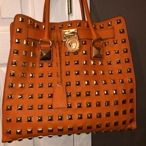 Michael Kors Orange Studded Hamilton